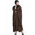 Designer Kaftan abaya with Handwork- Brown